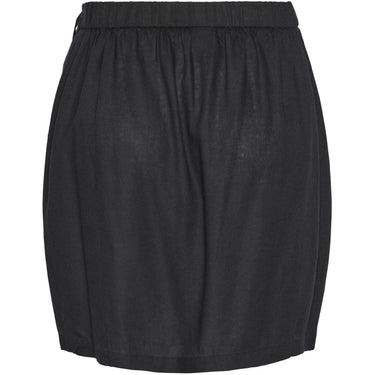 Gonne casual Donna Pieces - Pcpia Linen Mix Mw Wrap Skirt Wvn Noos - Nero