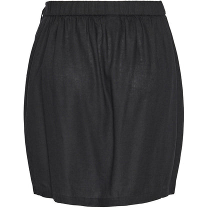 Gonne casual Donna Pieces - Pcpia Linen Mix Mw Wrap Skirt Wvn Noos - Nero
