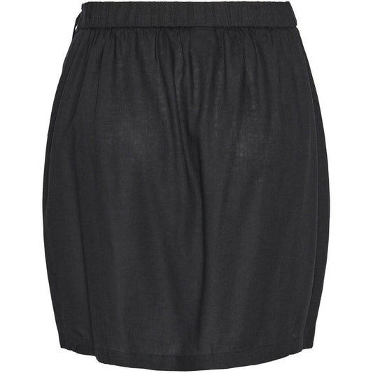 Gonne casual Donna Pieces - Pcpia Linen Mix Mw Wrap Skirt Wvn Noos - Nero