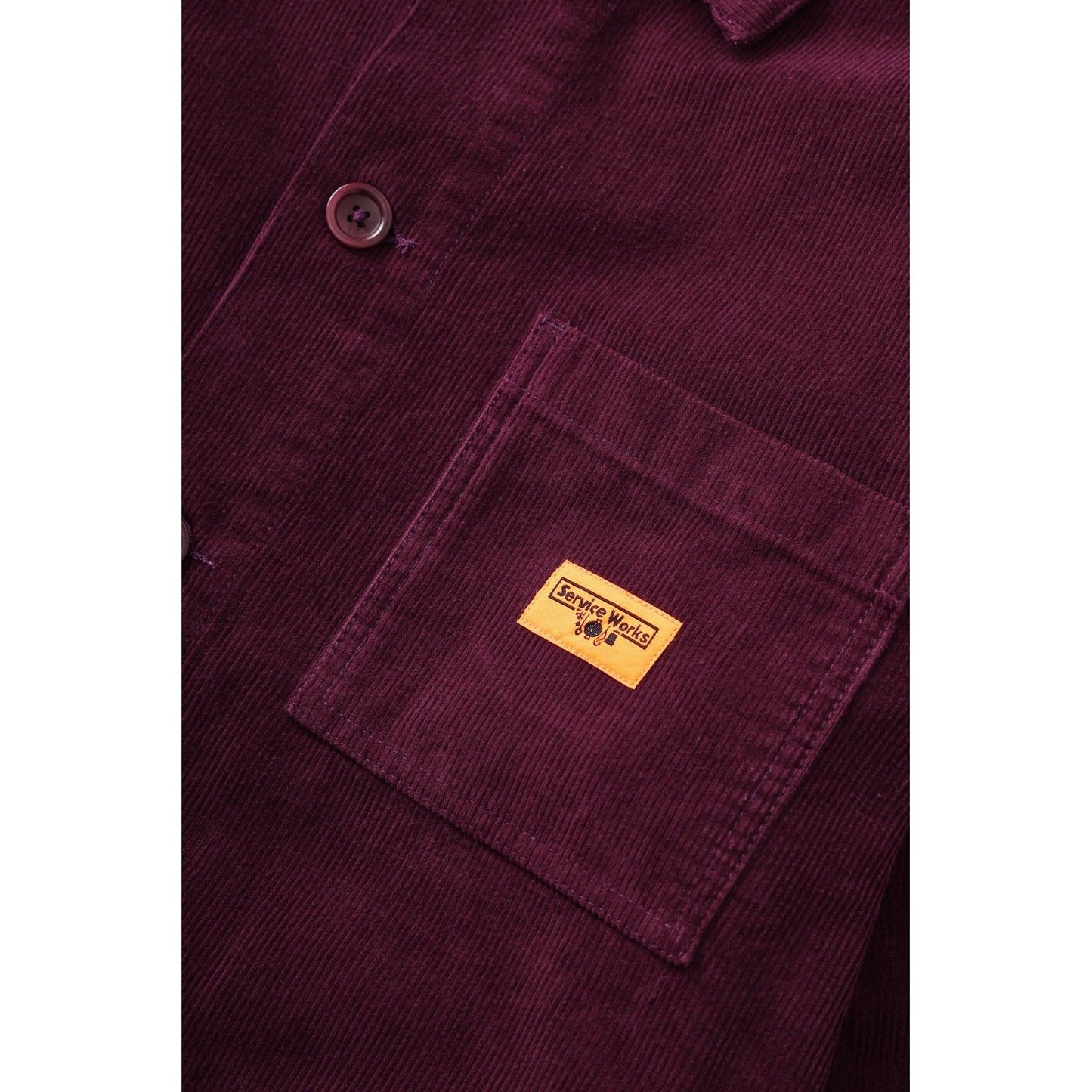 Giacche Uomo Service Works - Corduroy Coverall Jacket - Viola