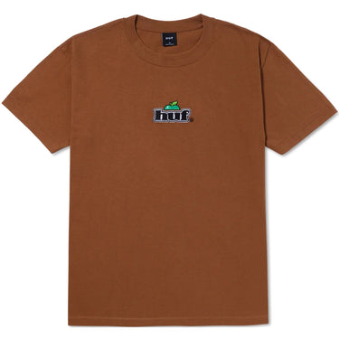 T-shirt Uomo Huf - Produce S/S Tee - Marrone
