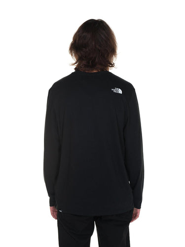 Męskie koszule z długim rękawem The North Face – koszulka L/S Fine – czarna
