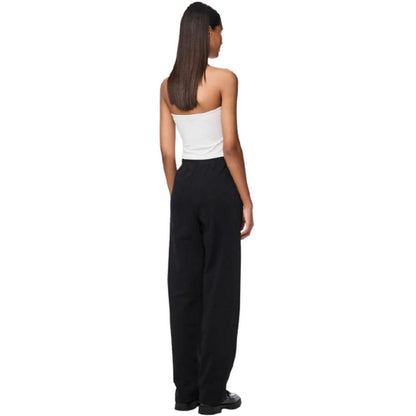 Pantaloni Donna Pieces - Pcchilli Hw Straight Sweat Pants Noos Bc - Nero