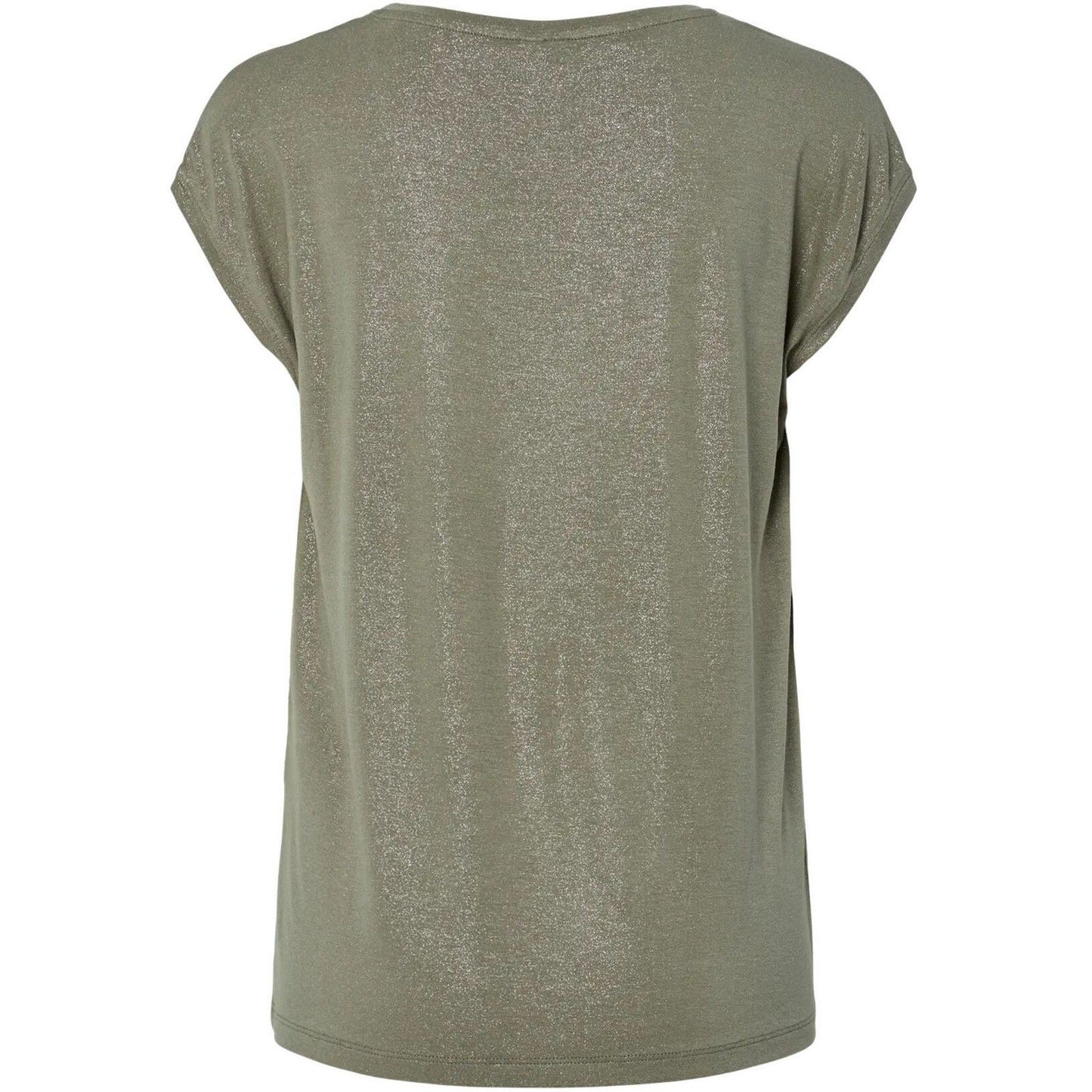 T-shirt Donna Pieces - Pcalice Ss Glitter Tee Jrs Noos Bc - Verde