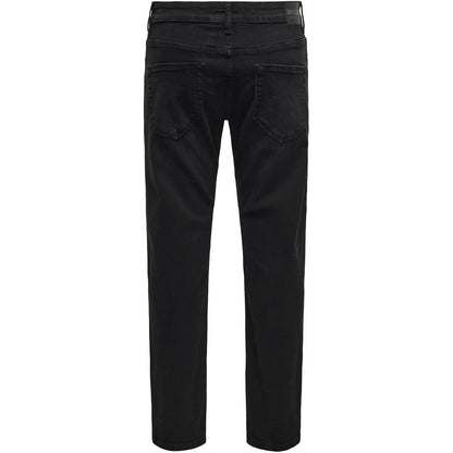 Jeans Uomo Only & Sons - Onsweft Regular Black 8638 Mat Dnm Noos - Nero