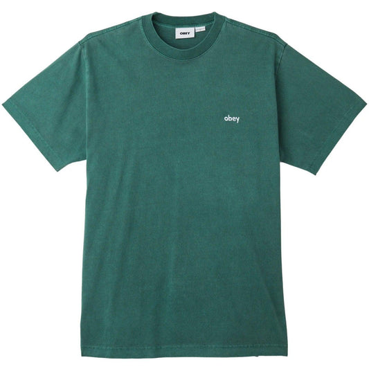 T-shirt Unisex Obey - Lowercase Pigment Tee Ss - Verde