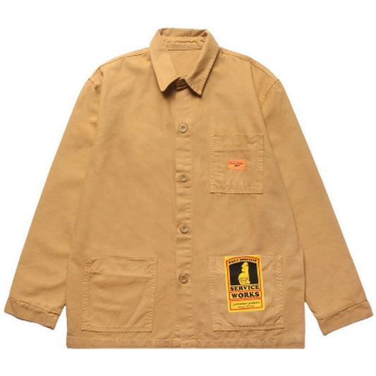 Giacche Uomo Service Works - Canvas Coverall Jacket - Marrone
