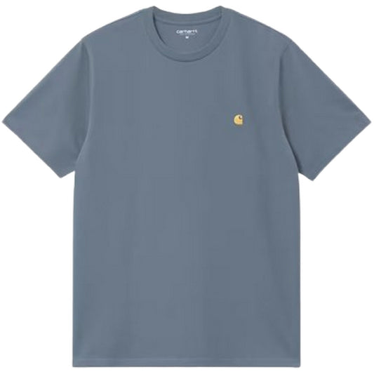 T-shirt Uomo Carhartt Wip - S/S Chase T-Shirt - Celeste