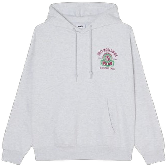 Felpe con cappuccio Uomo Obey - Obey Vicious Circle Hood Fleece - Grigio