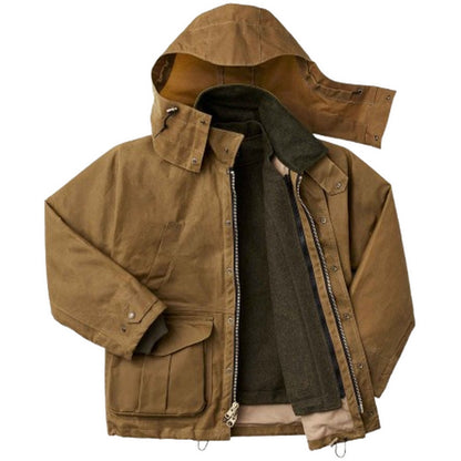 Giacche Uomo Filson - Tin Cloth Field Jacket Oil Finish - Marrone