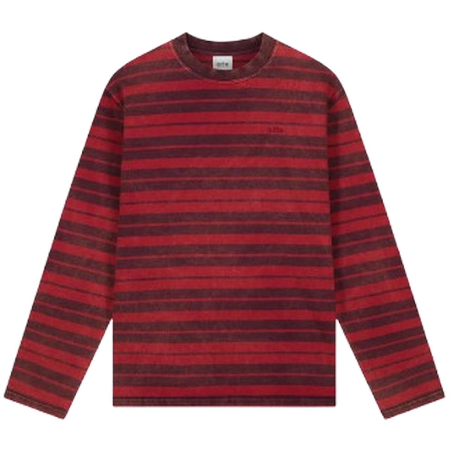 Maglie a manica lunga Uomo Arte Antwerp - Sunfade Striped Longsleeve - Rosso