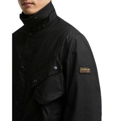 Giacche Uomo Barbour International - Brake Line Wax Jacket - Nero