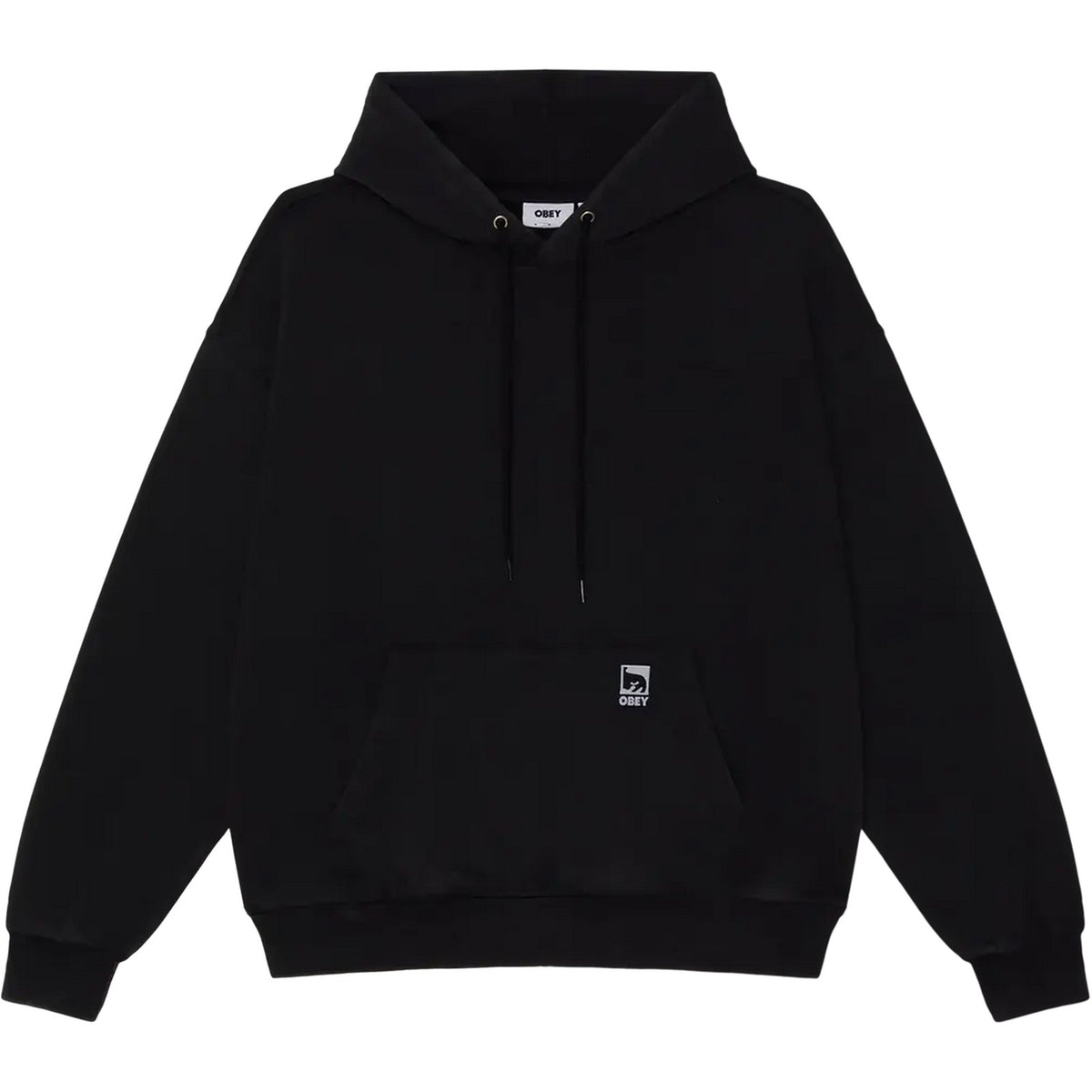 Felpe con cappuccio Uomo Obey - Obey Post Hood Fleece - Nero