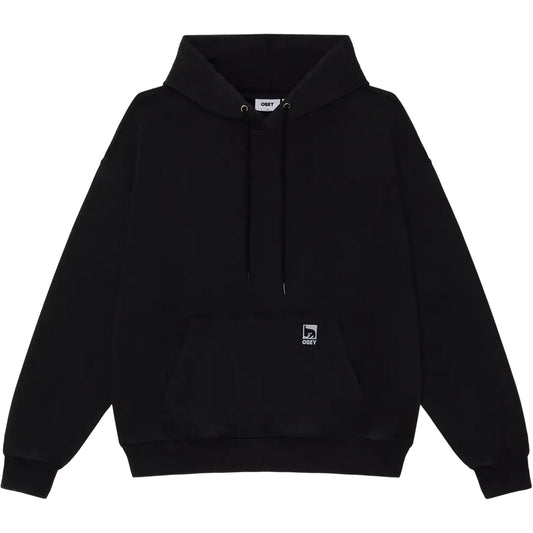 Felpe con cappuccio Uomo Obey - Obey Post Hood Fleece - Nero