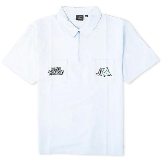 Camicie casual Uomo Deceit - Outdoor Madness Mid Zip Shirt - Blu