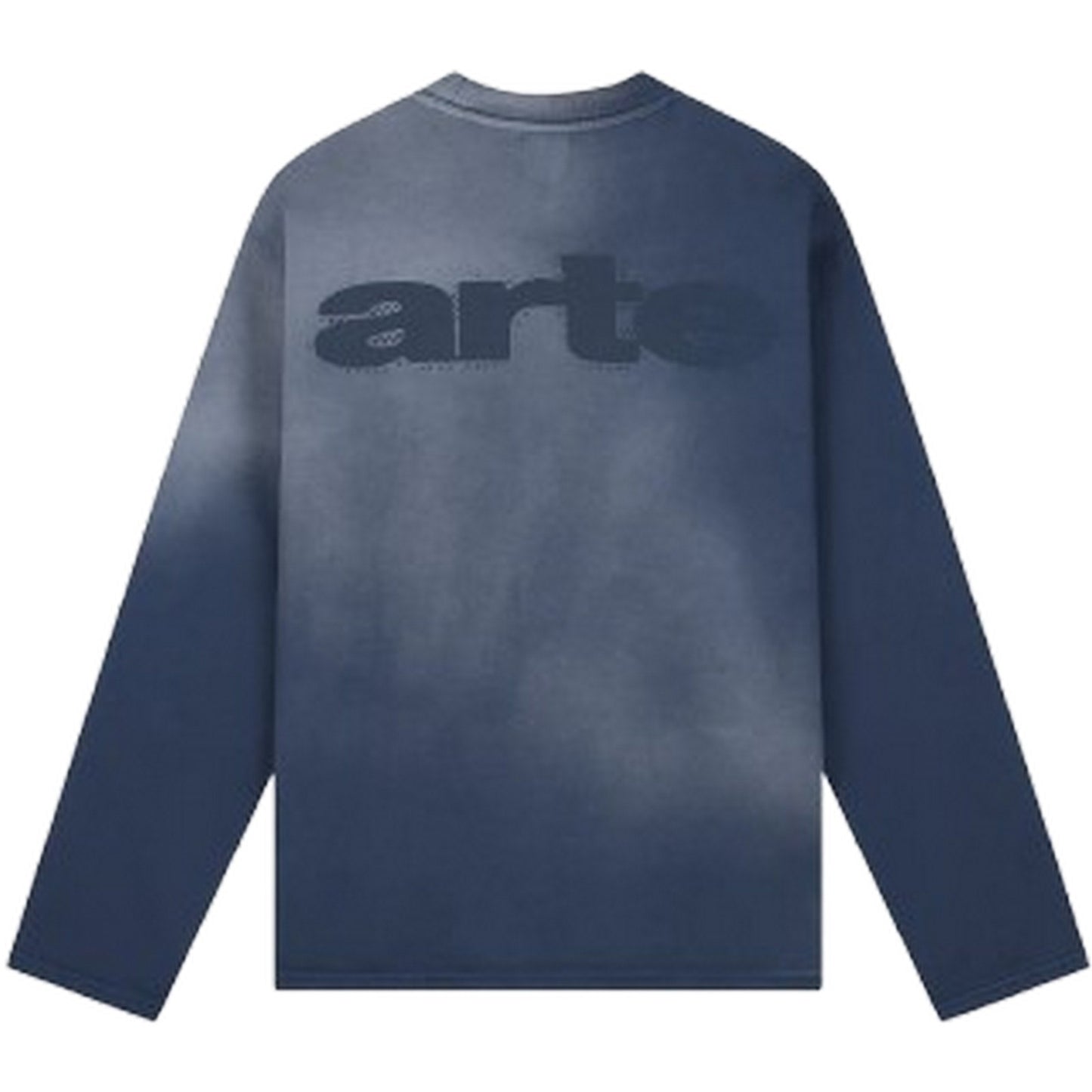 Maglie a manica lunga Uomo Arte Antwerp - Stencil sunfade longlsleeve - Blu