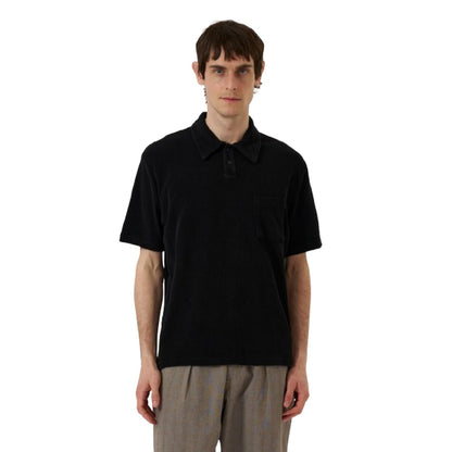 Polo Uomo Universal Works - Newlyn Polo - Nero
