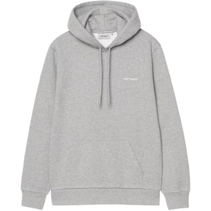 Felpe con cappuccio Uomo Carhartt Wip - Hooded Script Embroidery Sweat - Grigio