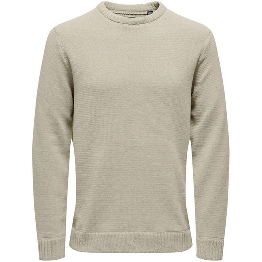 Felpe senza cappuccio Uomo Only & Sons - Onsese Life Reg 7 Knit - Panna