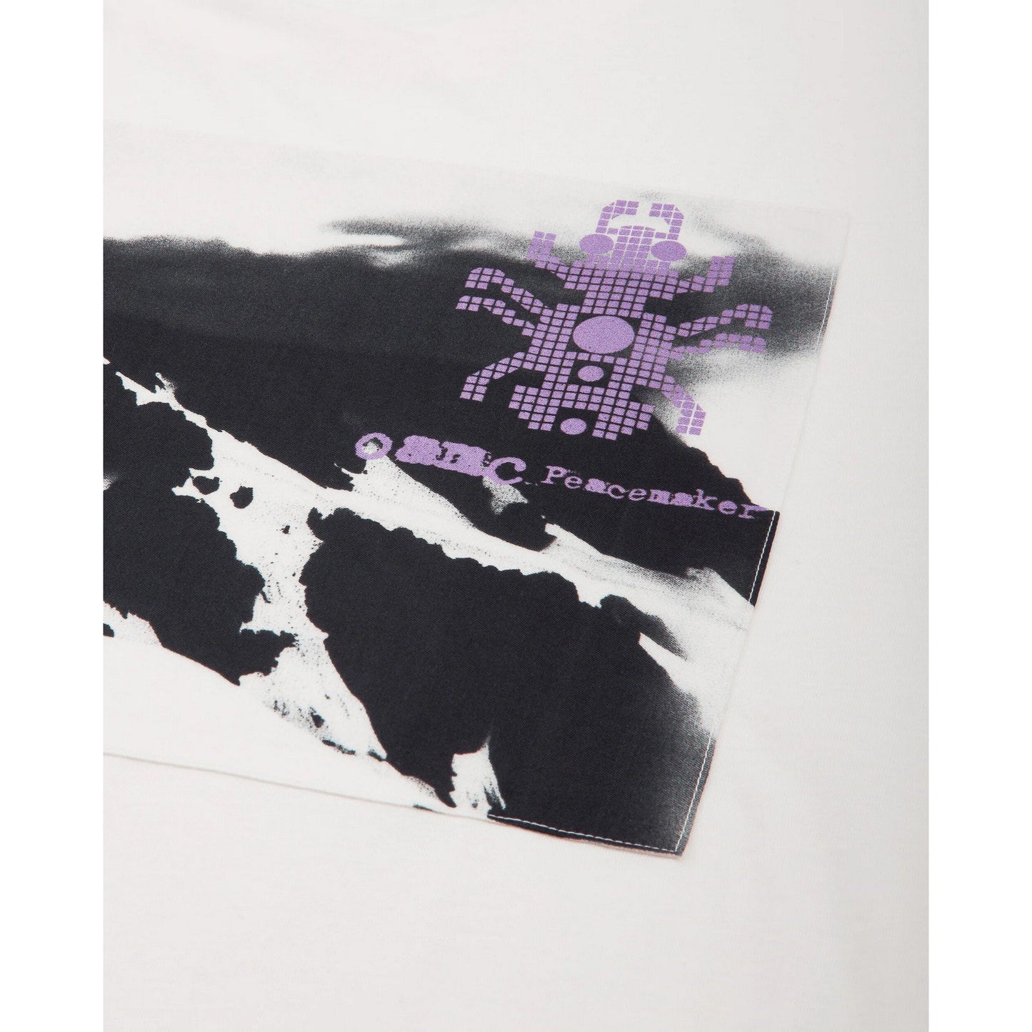 T-shirt Uomo OAMC Peacemaker - Pocket Tee Landscape Print - Bianco