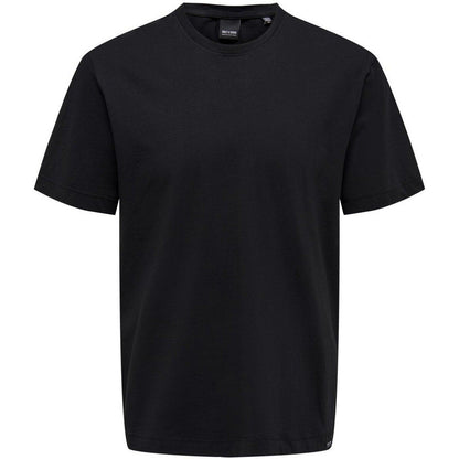 T-shirt Uomo Only & Sons - Onsmax Life Reg Ss Stitch Tee Noos - Nero