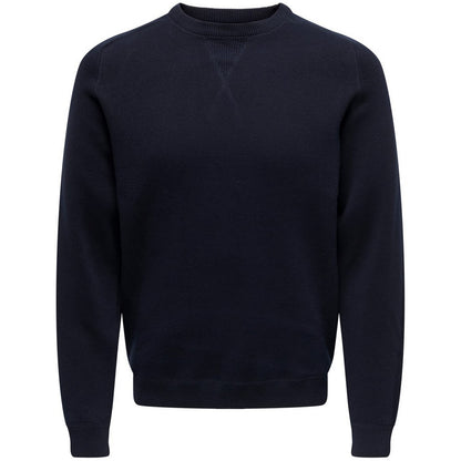 Felpe senza cappuccio Uomo Only & Sons - Onspin Reg 12 Solid Crew Knit - Blu