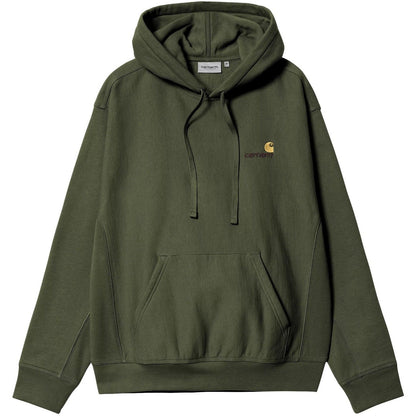 Felpe con cappuccio Uomo Carhartt Wip - Hooded American Script Sweat - Verde