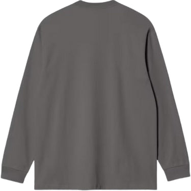 Maglie a manica lunga Uomo Carhartt Wip - L/S American Script T-Shirt - Grigio