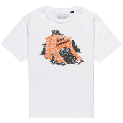 T-shirt Ragazzo Element - Timber Breaktim - Bianco