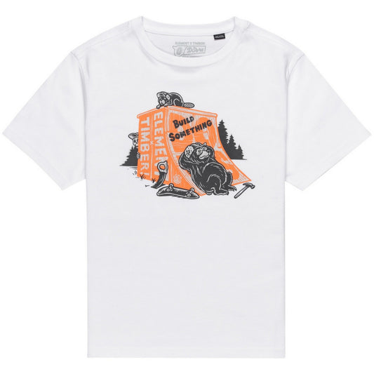 T-shirt Ragazzo Element - Timber Breaktim - Bianco