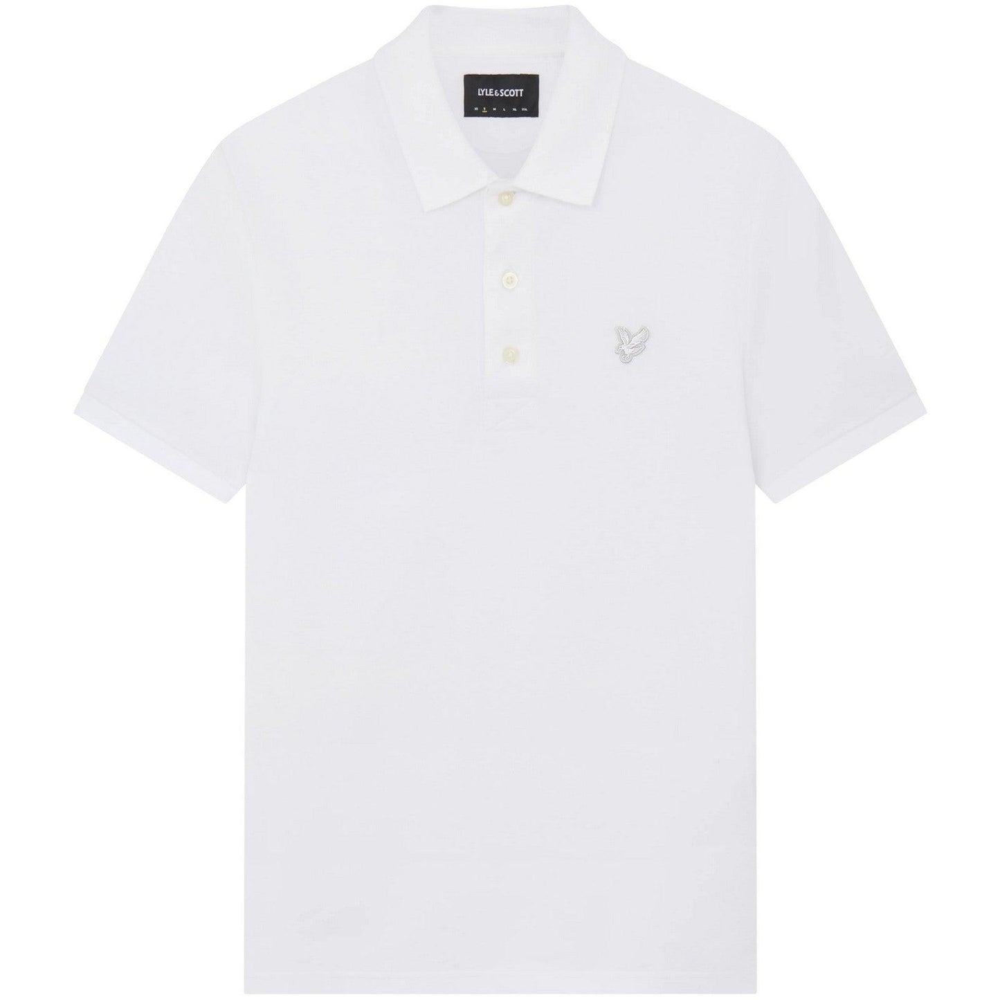 Polo Uomo Lyle & Scott - Tonal Eagle Polo Shirt - Bianco