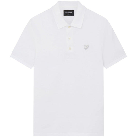 Polo Uomo Lyle & Scott - Tonal Eagle Polo Shirt - Bianco