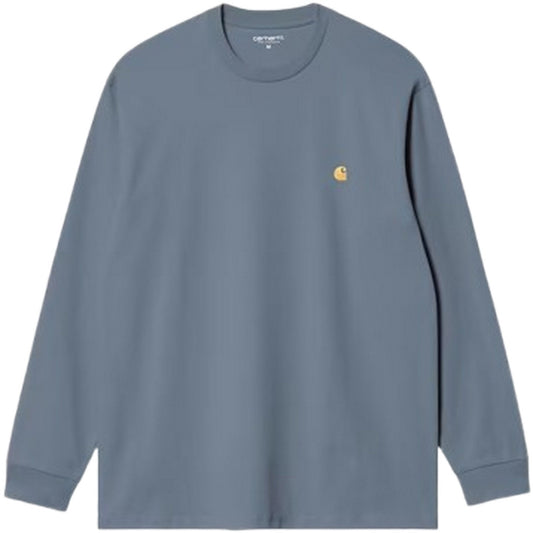 Maglie a manica lunga Uomo Carhartt Wip - L/S Chase T-Shirt - Celeste