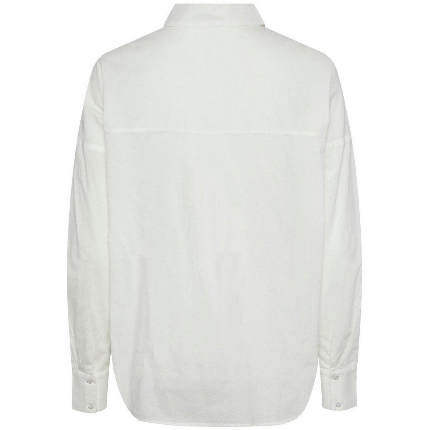 Camicie Donna Pieces - Pctanne Ls Loose Shirt Noos Bc - Bianco