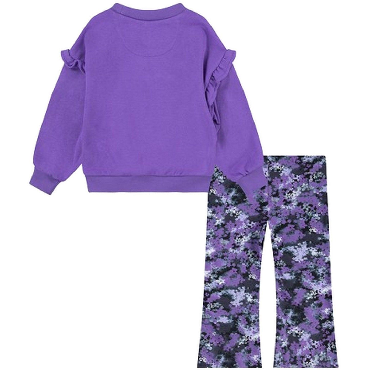 Tute a manica lunga Bambini Unisex Nike - Fresh Cut Dolman Ruffle Set - Viola