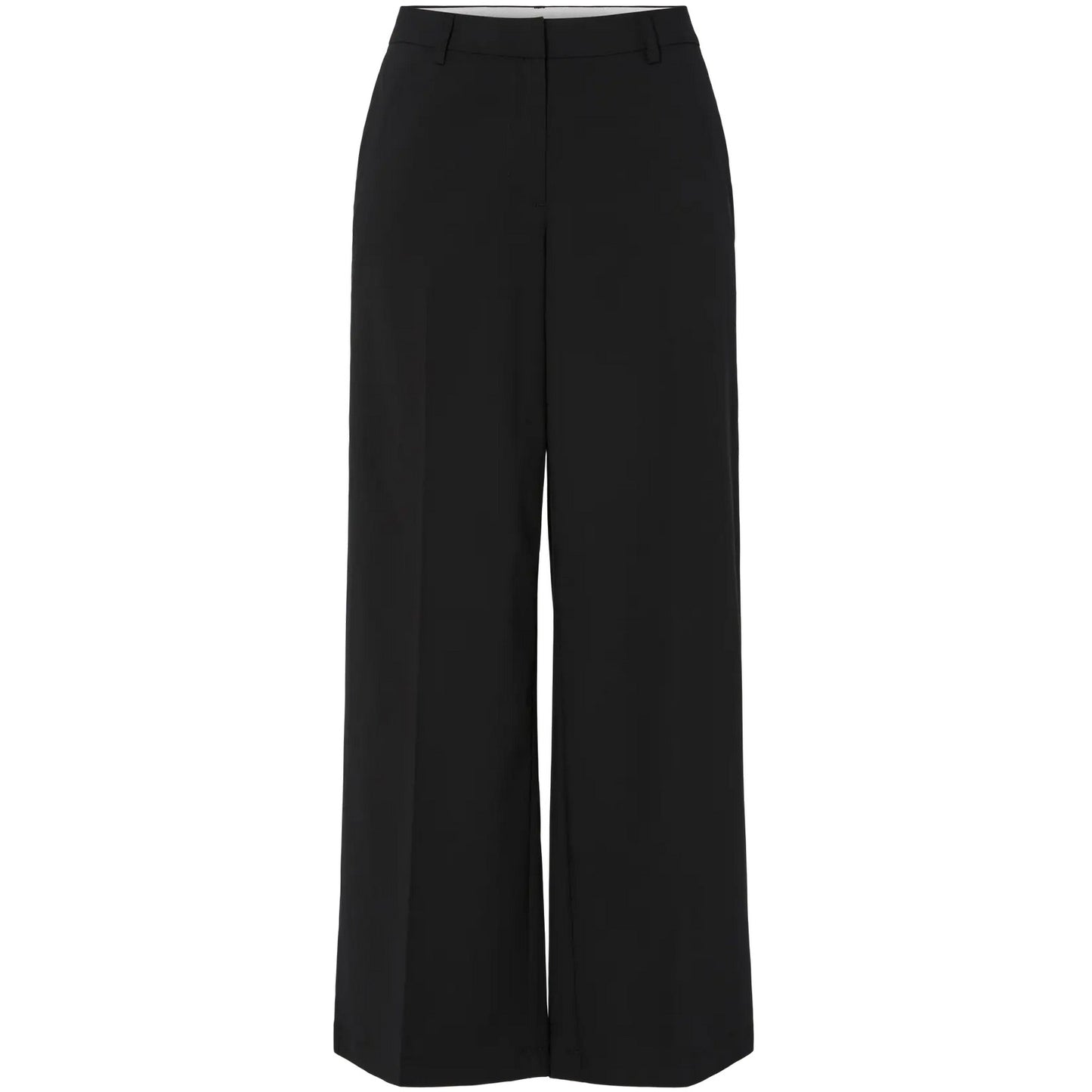 Pantaloni Donna Pieces - Pcrosa Hw Wide Pant Noos Bc - Nero