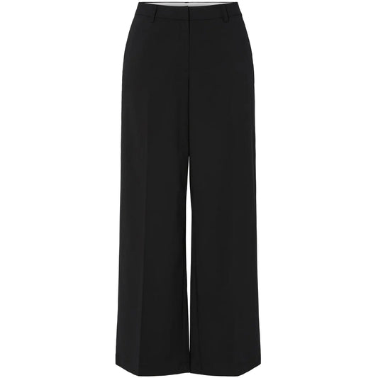 Pantaloni Donna Pieces - Pcrosa Hw Wide Pant Noos Bc - Nero