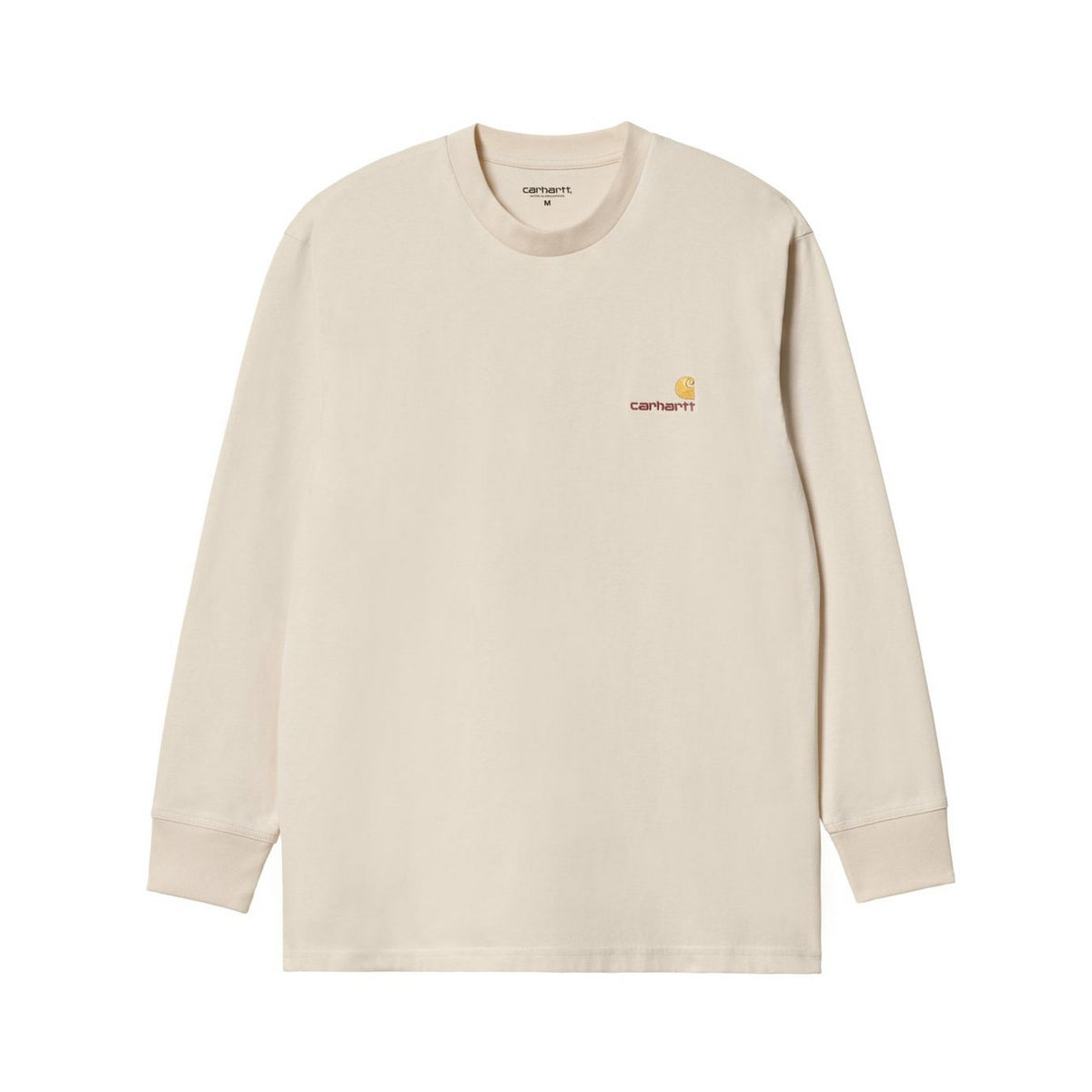 Maglie a manica lunga Uomo Carhartt Wip - L/S American Script T-Shirt - Beige