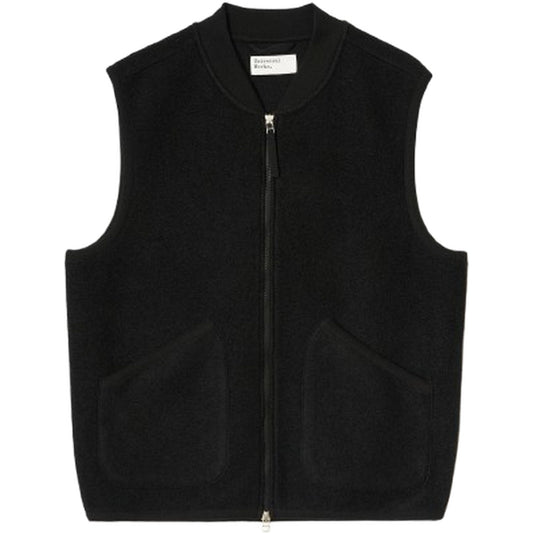 Gilet Uomo Universal Works - Zip Waistcoat - Nero