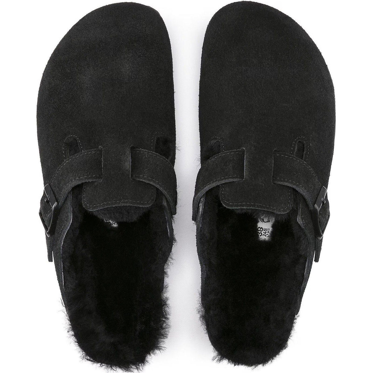 Sandali Unisex Birkenstock - Boston Shearling - Nero