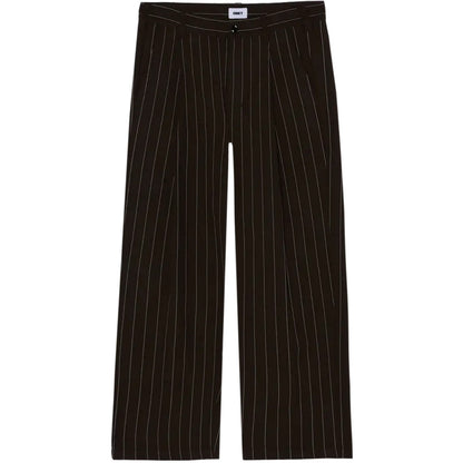 Pantaloni Uomo Obey - Dean Stripe Pleated Pant - Nero