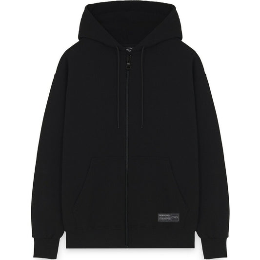 Felpe con cappuccio Uomo Propaganda - Zip Hoodie Label Camo - Nero