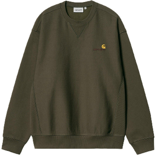 Felpe senza cappuccio Uomo Carhartt Wip - American Script Sweat - Verde