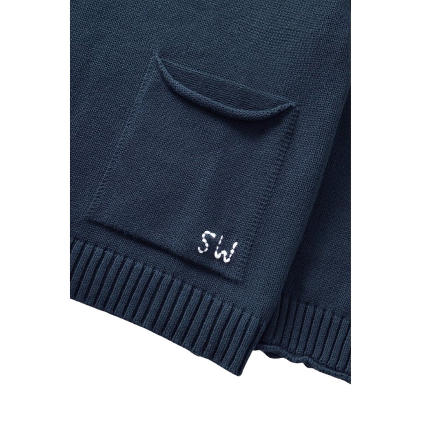 Maglioni Uomo Service Works - Mock Smock Sweater - Blu