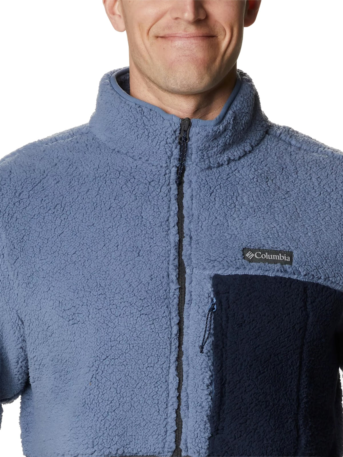 Giubbini Uomo Columbia - Mountainside™ Heavyweight Fleece - Blu