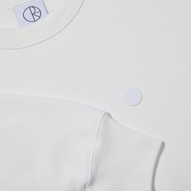 Sweats à capuche polaires pour hommes - Ed Crewneck Patch - Blanc