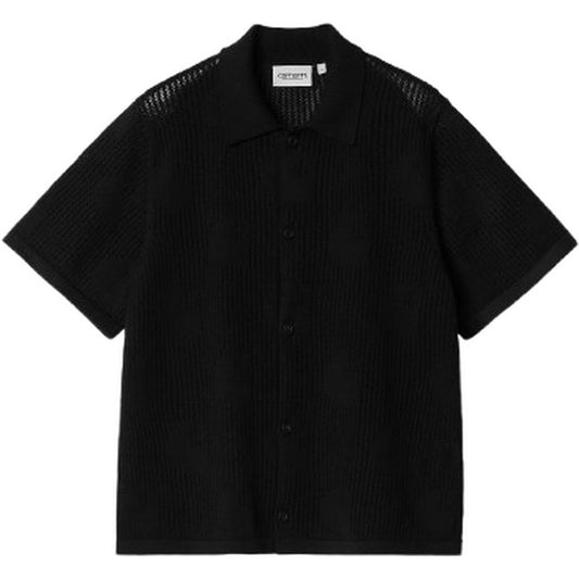 Camicie Donna Carhartt Wip - W S/S Temple Knit Shirt - Nero