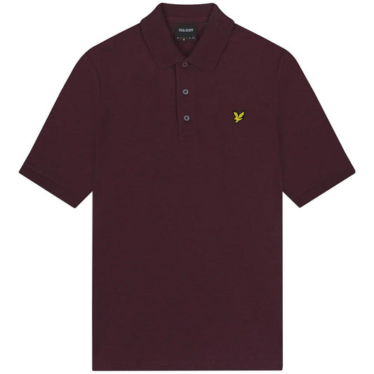 Polo Uomo Lyle & Scott - Slub Polo Shirt - Bordeaux