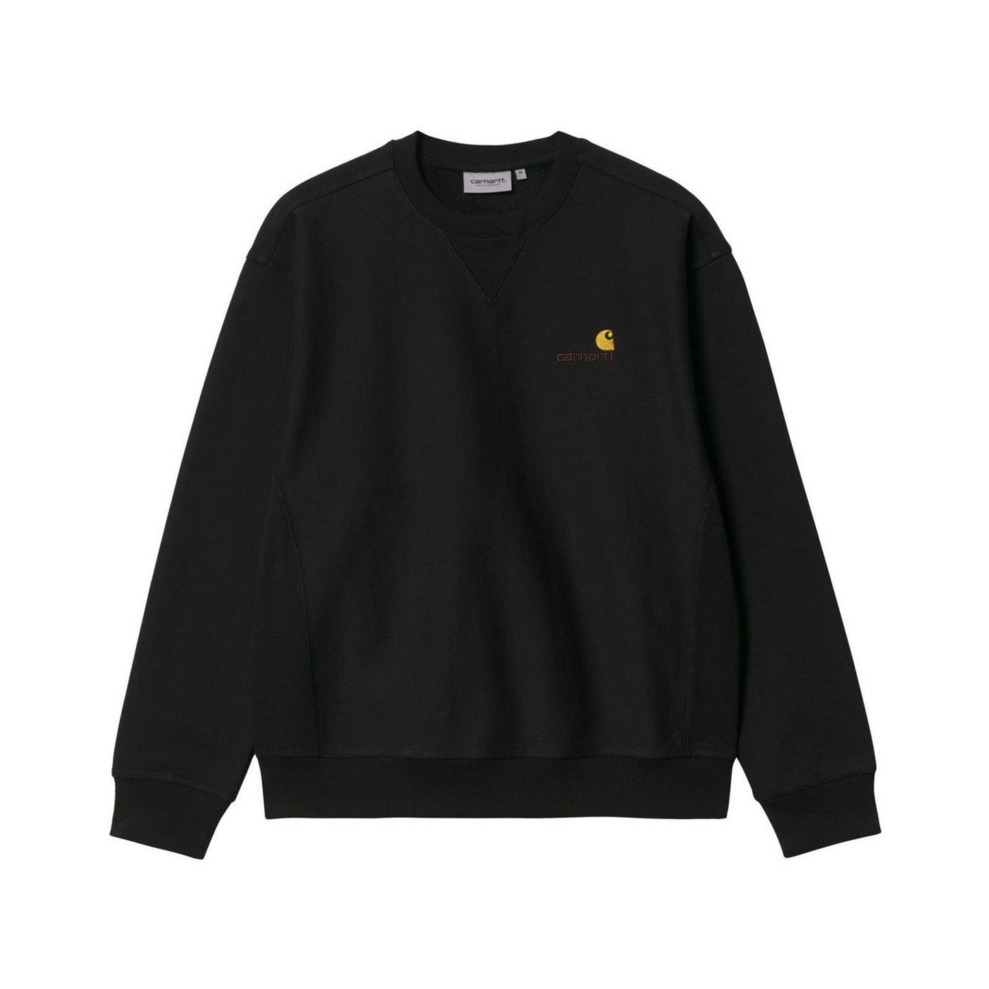 Felpe senza cappuccio Uomo Carhartt Wip - American Script Sweat - Nero