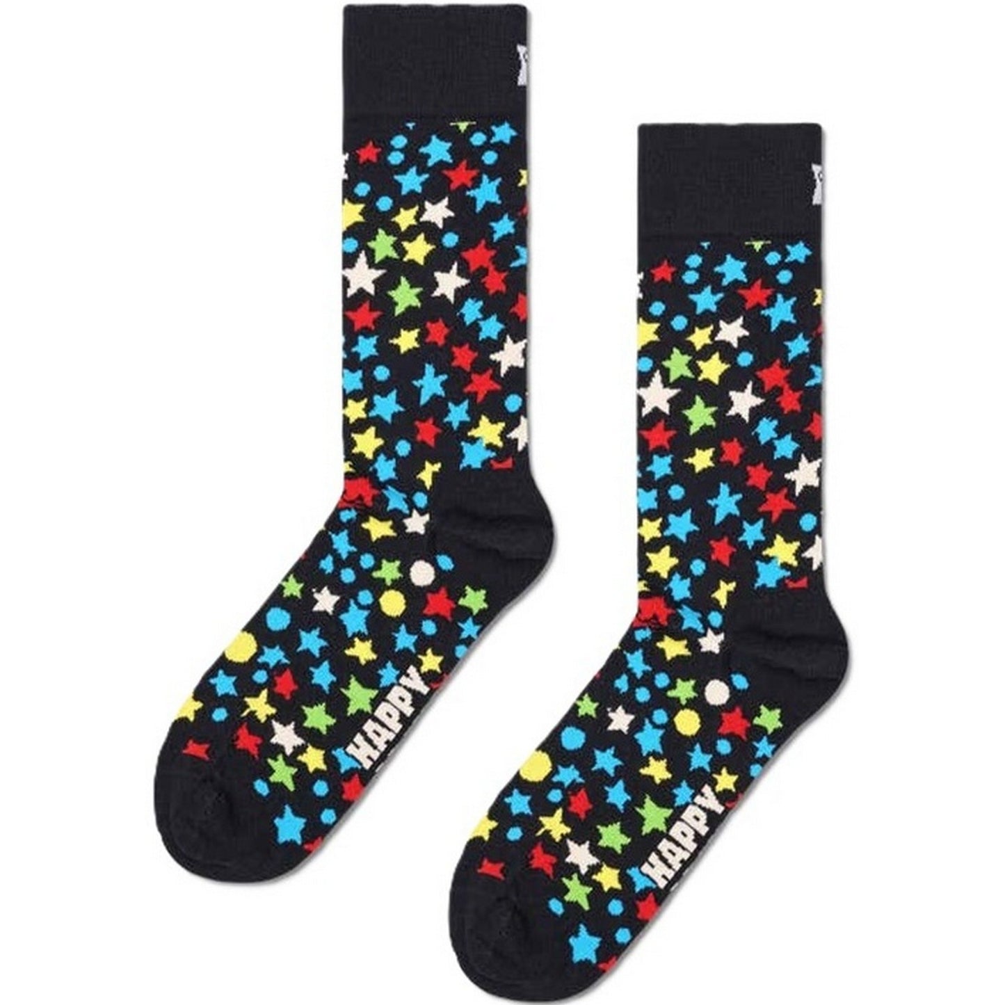 Calze Unisex Happy Socks - Stars Sock - Nero